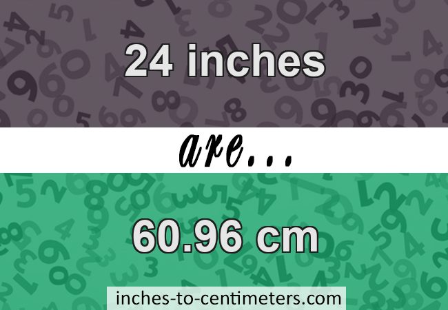24 Inches To Cm Convert 24 Inch To Centimeters